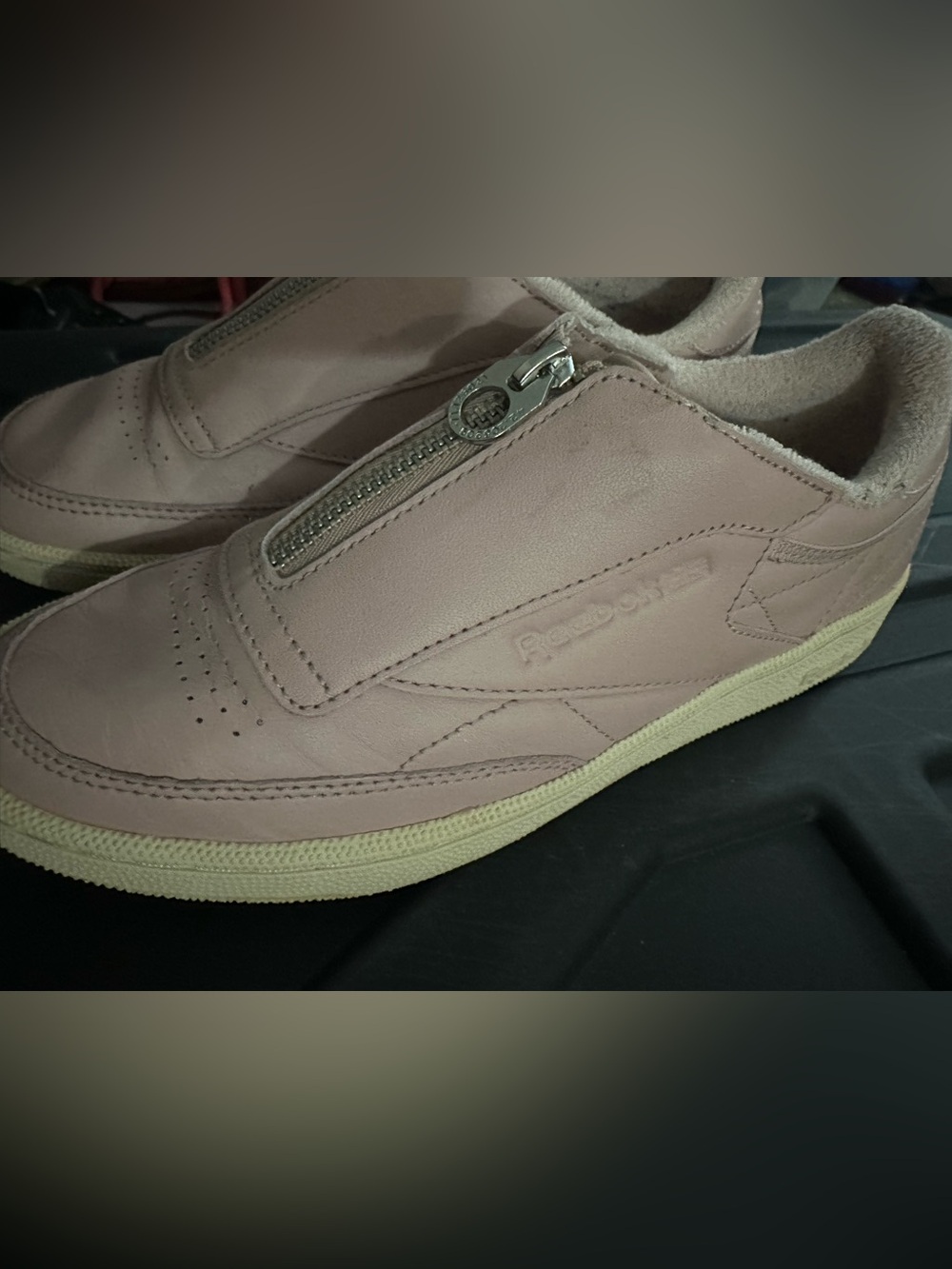 Reebok Emmi Club C 85 Zip Sneakers Shoes Pink Size Women's US 7.5